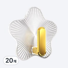 Moltuyu 強力黏貼式壁掛, 單一顏色, 20個