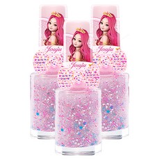 Little Bling Secret Jouju 星星女神戒指兒童美甲色, 粉紅蘋果酒, 3個