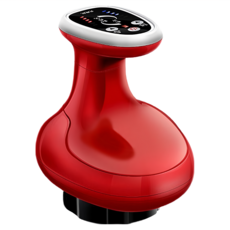 ANTIAN USB充電式多功能負壓刮痧按摩儀/拔罐器, XTT-14, 紅色