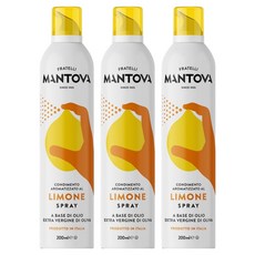 만토바 레몬향 엑스트라 버진 올리브오일 스프레이, 3개, 200ml