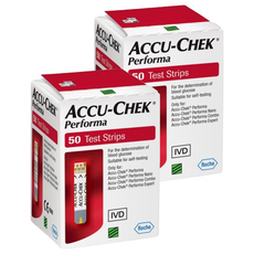 아큐첵 퍼포마 개인용 혈당검사지, 2개, 50개입