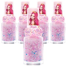 Little Bling Secret Jouju 星星女神戒指兒童美甲色, 粉紅蘋果酒, 5個