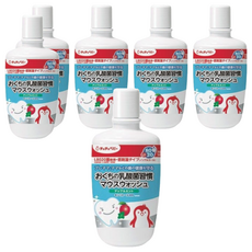 ChuChu 乳酸潔牙漱口水, L8020乳酸菌, 蘋果薄荷味, 低刺激, 300ml, 6瓶