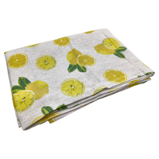 小銅板 日式亞麻門簾, 檸檬