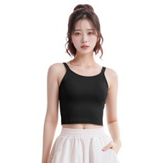 Marketpia 女性瑜珈皮拉提斯運動雙肩帶運動內衣上衣
