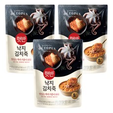 햇반 낙지김치죽, 420g, 3개