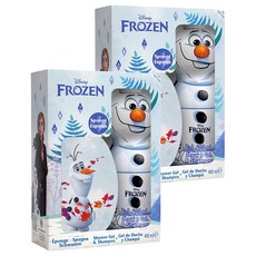 AIR-VAL Disney 冰雪奇緣 雪寶2合1沐浴洗髮精禮盒, 2盒
