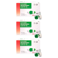 성심 인슐린 펜니들 4mm 32g, 3개