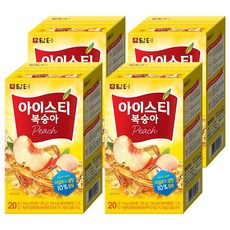 담터 복숭아 홍차, 14g, 20개입, 4개