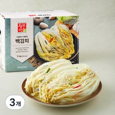 황보마을 백김치, 5kg, 3개