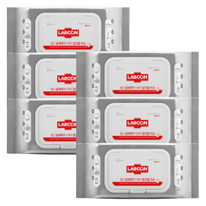 랩신 냄세제거 다목적 알코올 티슈 캡형, 45g, 50매, 6개