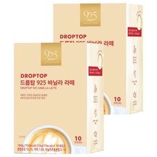 DROPTOP 925即溶香草拿鐵隨身包, 18g, 10條, 2盒