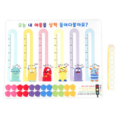 (주)유니아트 펠트 감정온도계, 혼합색상, 1개