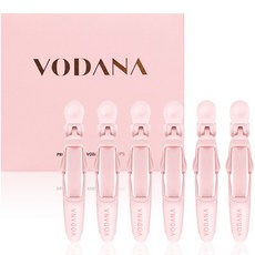 VODANA 可愛髮夾 6入, 粉色, 1組, 單品