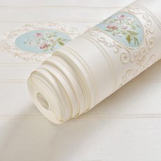 微笑裝飾壁紙 2入, style2 象牙白