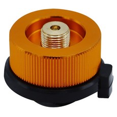 알루미늄 캠핑 미니 부탄가스 버너 변환기 어댑터, 오렌지, 1개