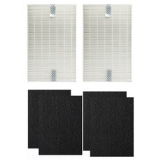 PUREBURG 高效HEPA濾網2個 + 活性碳前置濾網 4個, 1套, HW-123-02+HW-C200-04