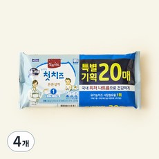 상하치즈 유기농 첫치즈 20매 1STEP, 360g, 4개