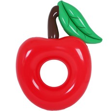 SUNNYWATER 造型充氣泳圈 蘋果款