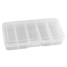 Mitsuki 多用途小物收納盒 5格, 透明色, 1個