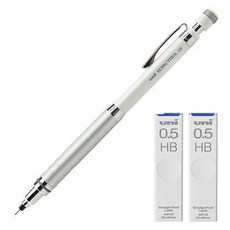 쿠루토가 하이 그레이드 모델 샤프 화이트 M5-1012 + 전용 샤프심 HB 2p 세트, 0.5mm, 1세트