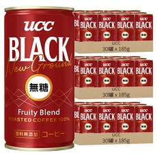 ucc 赤 濃醇無糖咖啡, 185g, 90罐