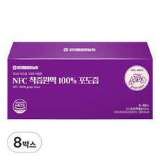 참앤들황토농원 NFC 착즙원액 포도즙, 3L, 8박스