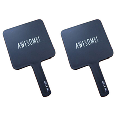 粉色糖果迷你手鏡, 真棒黑色, 2個