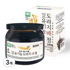 조은약초 유기농 도라지 배청, 160g, 1개입, 3개