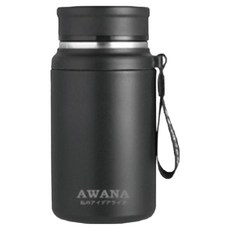AWANA 時尚手提保溫瓶 AN-700 9.5 x 9.5 x 17.5cm, 黑色, 700ml, 1個