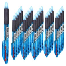 牽牛花滑套式 4 色圓珠筆 0.7, 藍色, 24個