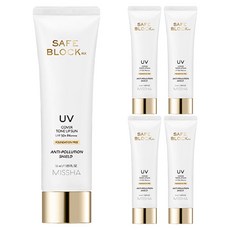 미샤 세이프 블록 RX 커버 톤업 선크림 SPF50+ PA++++, 50ml, 5개