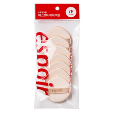 espoir 艾絲珀 水滴形氣墊粉撲7入, 粉膚色, 1包