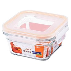 Glasslock 強化玻璃微烤兩用保鮮盒 方形 405ml, 1入, 1個