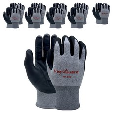 NiTex Flexguard FIT MG 工作用塗層手套 雙手穿戴組 L, 麻灰色, 10套