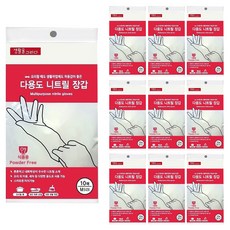Saenghwaleulgeurida 多用途橡膠手套, 白色, M, 10包