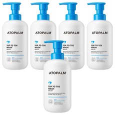 ATOPALM 愛多康 Top To Toe寶寶多合一洗頭沐浴精, 460ml, 5瓶