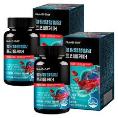 뉴트리디데이 혈당 혈행 혈압 트리플케어, 60정, 2개