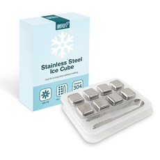 砂礫不銹鋼 304 冰塊 8p + 鉗子套組