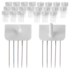 KOKKOPIN 壁紙針直3p+U型3p套裝, 白色, 4組