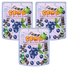 BABY SECRET 寶寶的秘密 有機米餅, 藍莓 + 蘋果, 25g, 3包