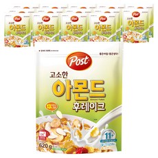 포스트 고소한 아몬드 후레이크 시리얼, 620g, 15개