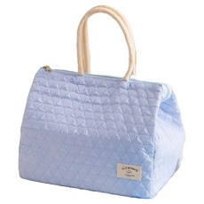 Lumion 便攜式馬卡龍保溫保冷便當袋, 藍色