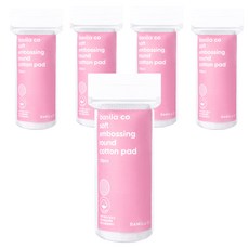 BANILA CO 芭妮蘭 柔軟壓花圓形化妝棉, 120入, 5個