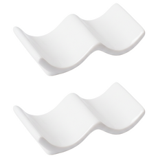 HIKARI 日光生活 陶瓷筷架, 白色, 2個