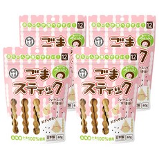 和寓良品 北海道小麥芝麻棒，12個月以上適用, 黑芝麻, 60g, 4包