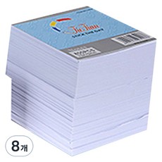 Bluemato 白色便條紙 B5 3908 + 禮品包裝, 白色空白, 8個