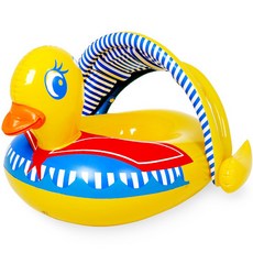 SUNNYWATER 嬰幼兒海洋鴨遮陽學步泳圈, 1個, 11.嬰幼兒海洋鴨遮陽學步泳圈