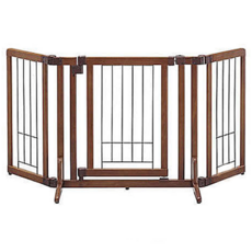 Richell 利其爾 寵物用 木製附門圍欄 M 安全防護 靈活調整, 1個