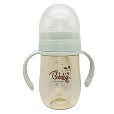 孩童PPSU Smart雙耳吸管學習杯, 薄荷綠, 1個, 180ml